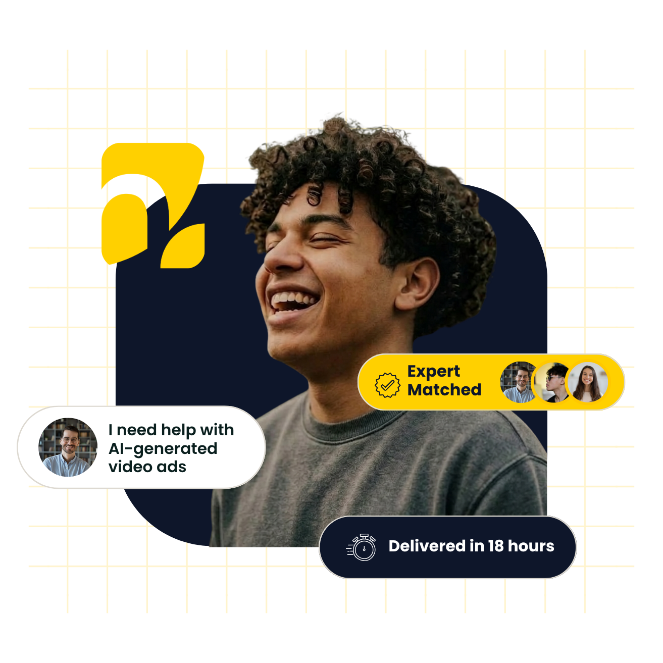 AI professional hero background image